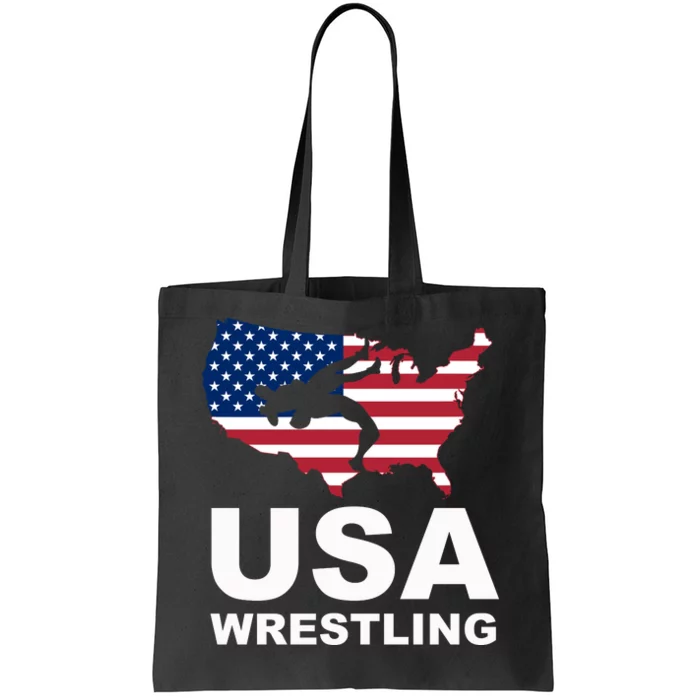 Usa Wrestling Tote Bag