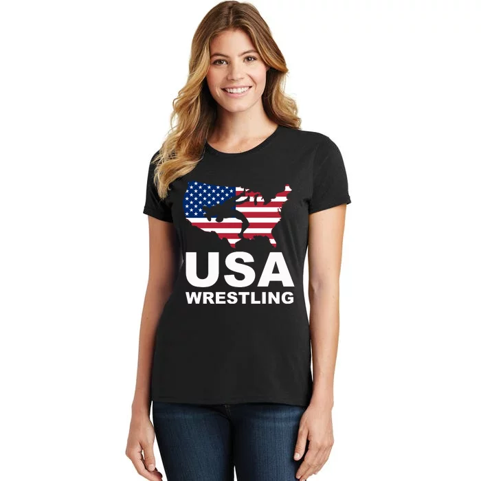 Usa Wrestling Women's T-Shirt