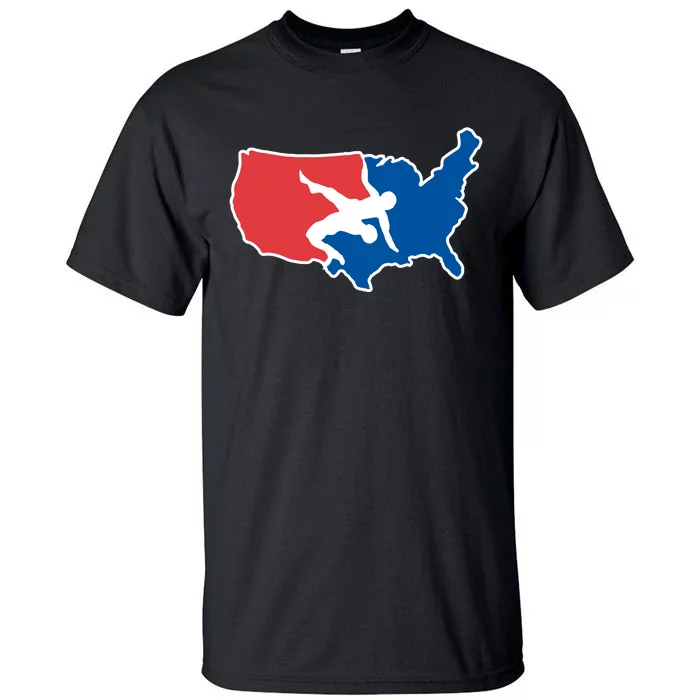 Usa Wrestling Tall T-Shirt