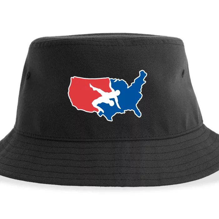 Usa Wrestling Sustainable Bucket Hat