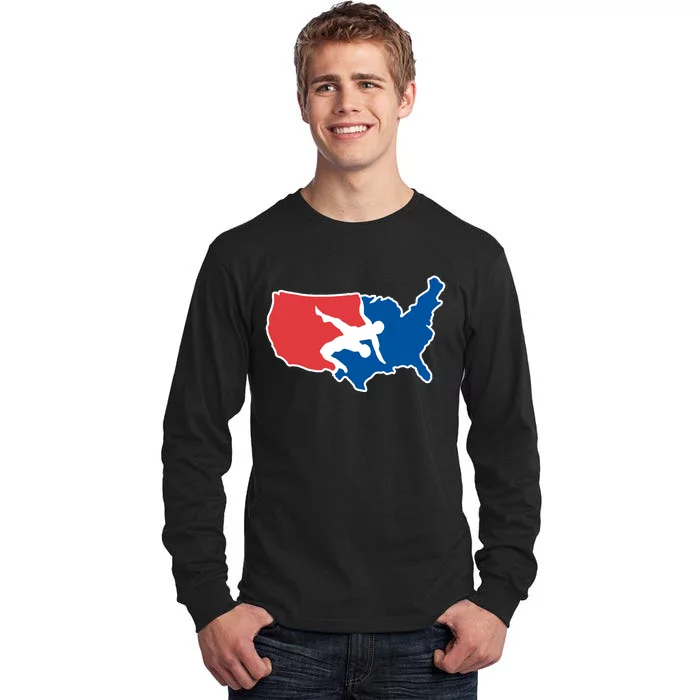 Usa Wrestling Tall Long Sleeve T-Shirt