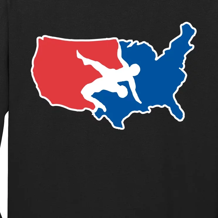 Usa Wrestling Tall Long Sleeve T-Shirt