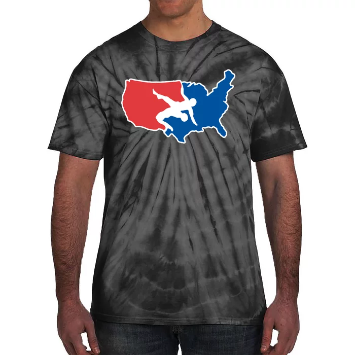 Usa Wrestling Tie-Dye T-Shirt