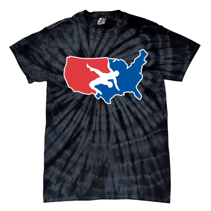 Usa Wrestling Tie-Dye T-Shirt