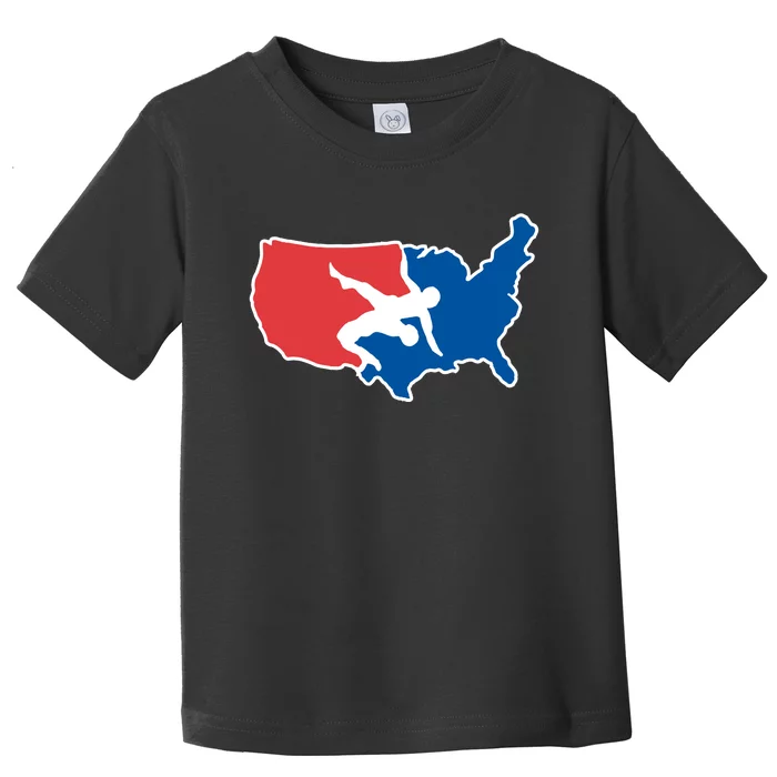 Usa Wrestling Toddler T-Shirt