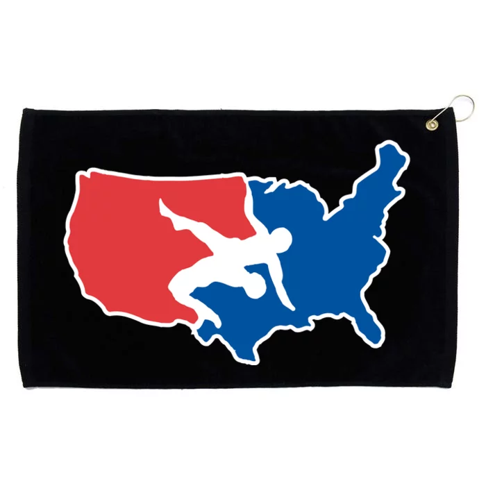 Usa Wrestling Grommeted Golf Towel