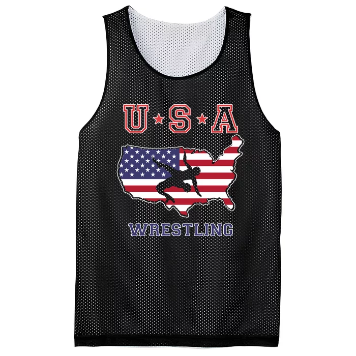 Usa Wrestling Mesh Reversible Basketball Jersey Tank