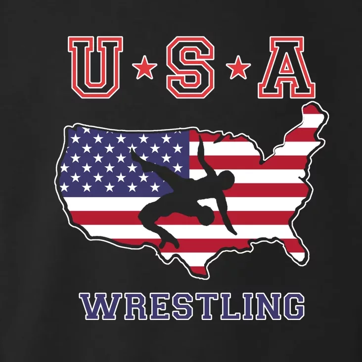 Usa Wrestling Toddler Hoodie