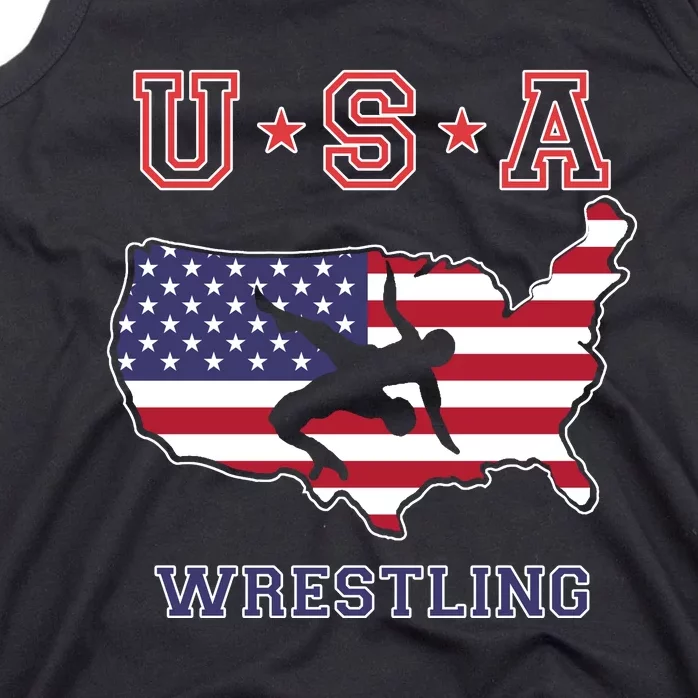 Usa Wrestling Tank Top