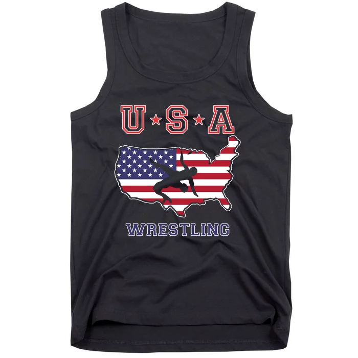 Usa Wrestling Tank Top