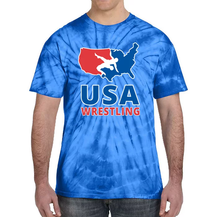 Usa Wrestling Tie-Dye T-Shirt