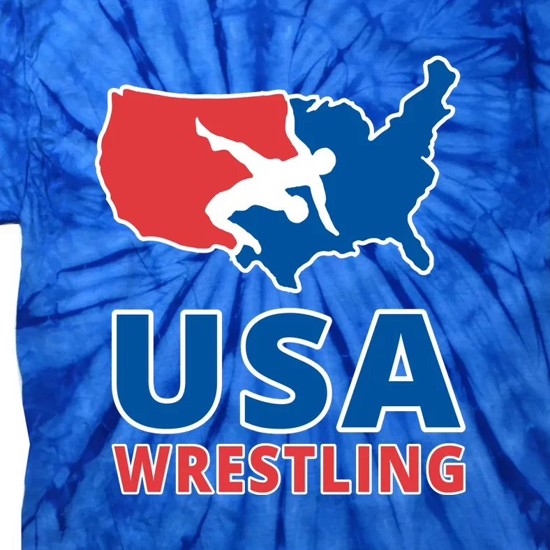 Usa Wrestling Tie-Dye T-Shirt