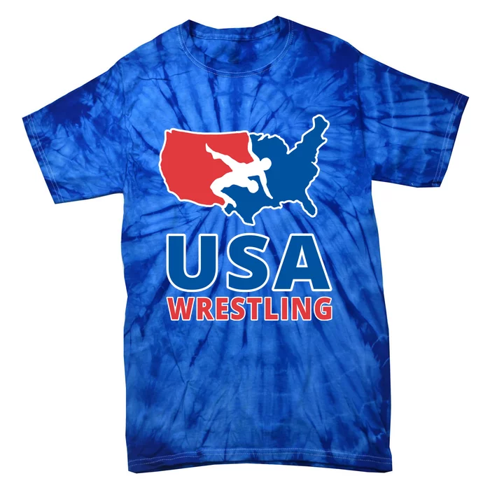 Usa Wrestling Tie-Dye T-Shirt