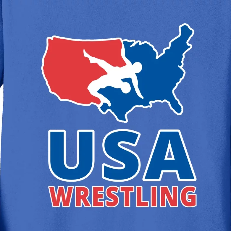 Usa Wrestling Kids Long Sleeve Shirt