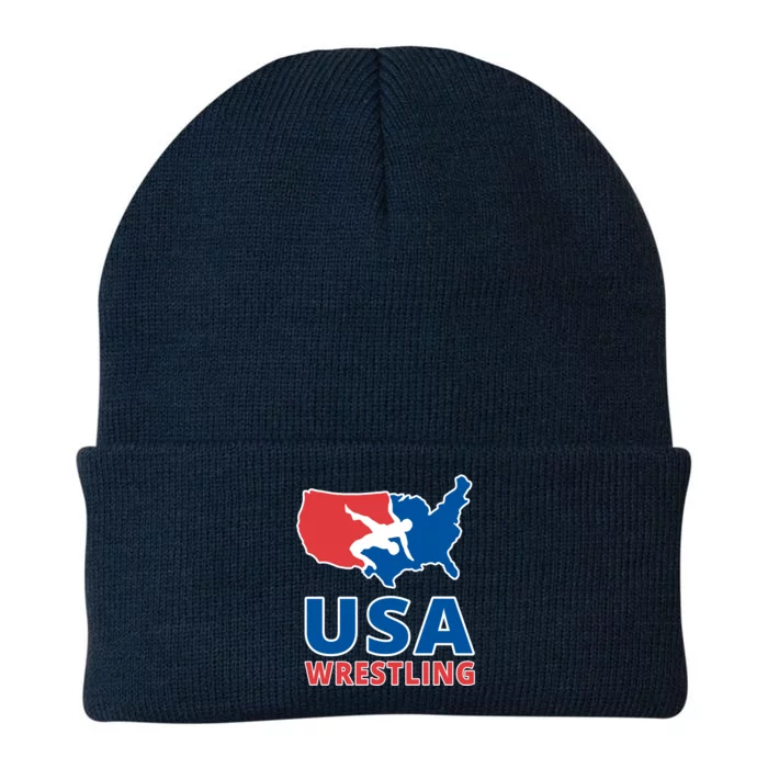 Usa Wrestling Knit Cap Winter Beanie