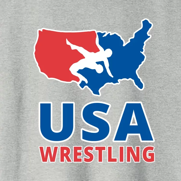 Usa Wrestling Women's Crop Top Tee