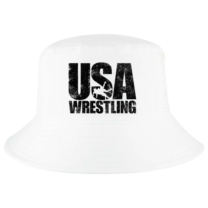 Usa Wrestling Wrestling Team Patriot Usa Wrestler Cool Comfort Performance Bucket Hat