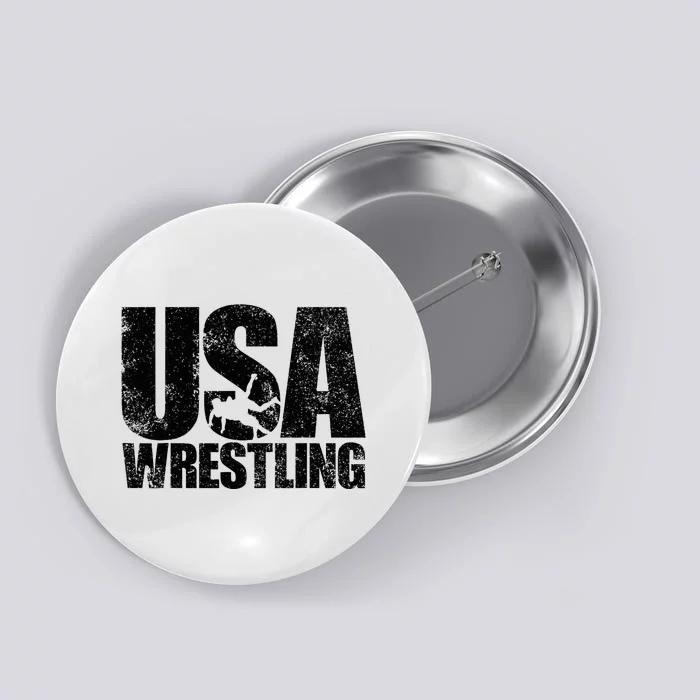 Usa Wrestling Wrestling Team Patriot Usa Wrestler Button