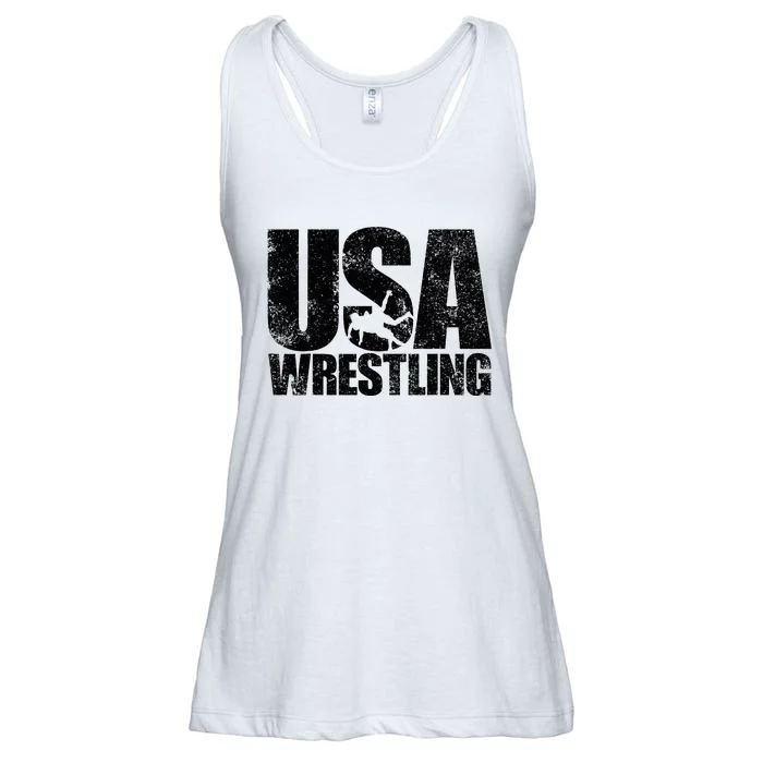 Usa Wrestling Wrestling Team Patriot Usa Wrestler Ladies Essential Flowy Tank