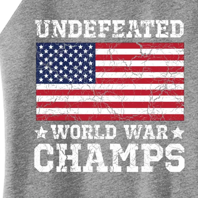 Undefeated World War Champions Gift Women’s Perfect Tri Rocker Tank