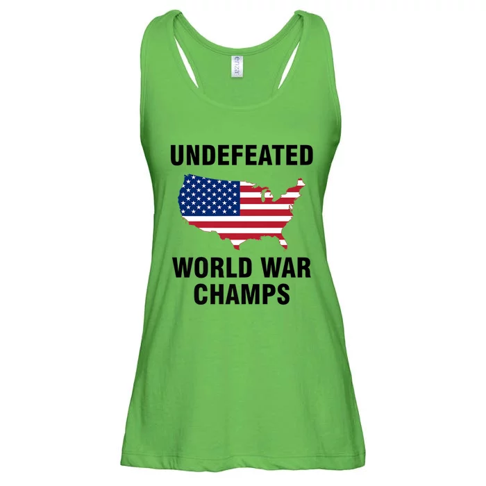 Undefeated World War Champs Gift Ladies Essential Flowy Tank