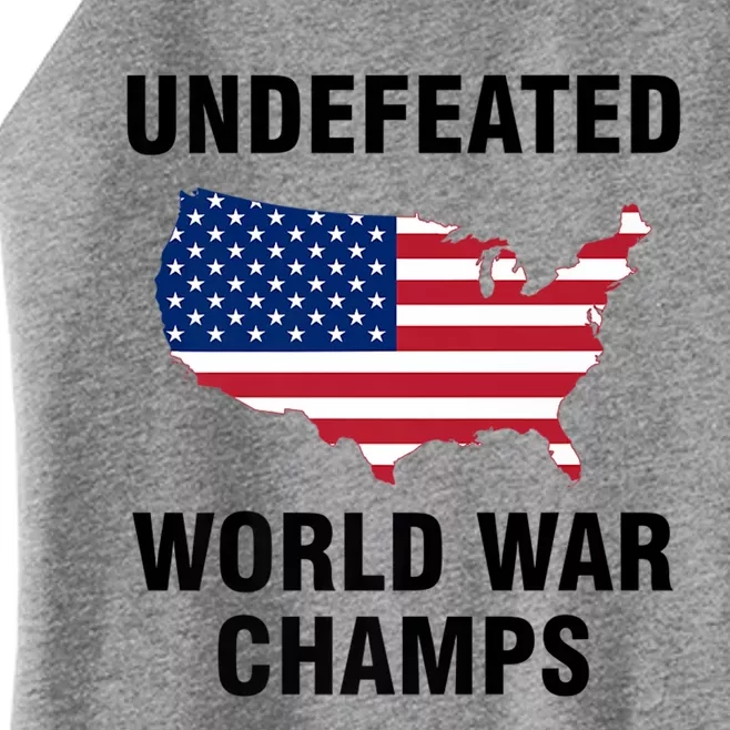 Undefeated World War Champs Gift Women’s Perfect Tri Rocker Tank