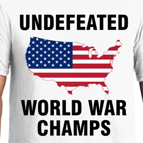 Undefeated World War Champs Gift Pajama Set