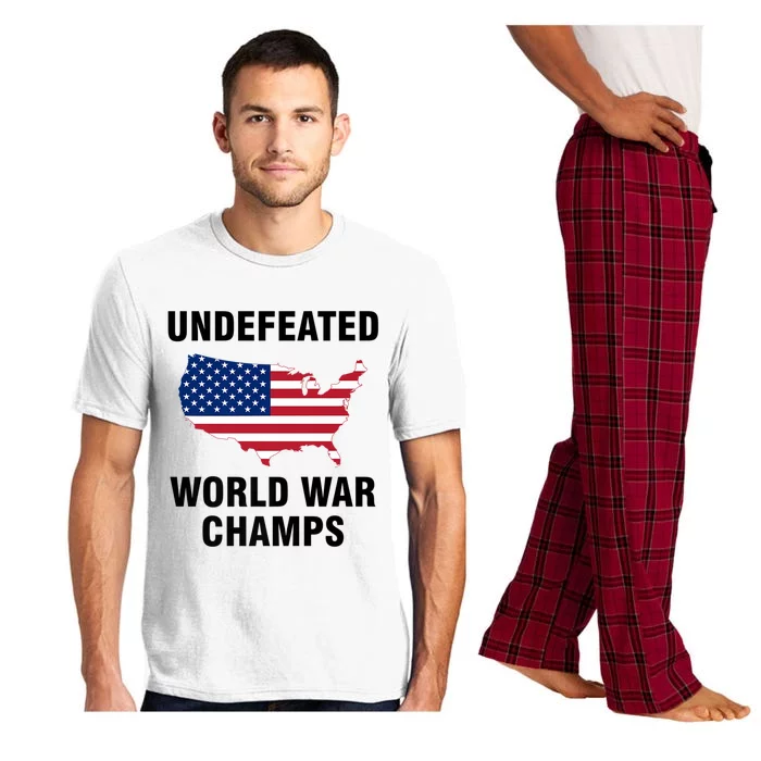 Undefeated World War Champs Gift Pajama Set