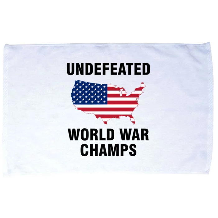 Undefeated World War Champs Gift Microfiber Hand Towel