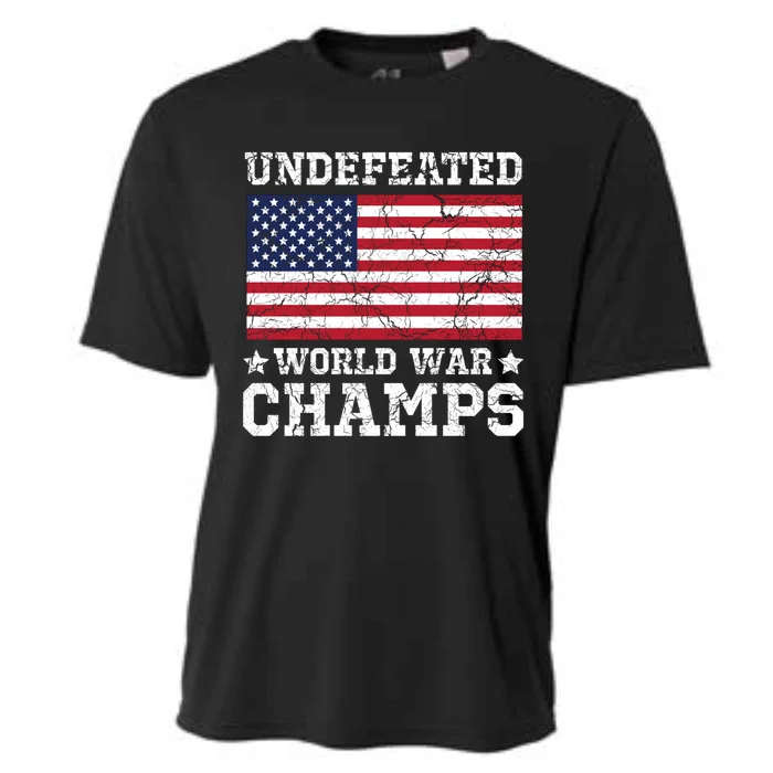 Undefeated World War Champions Gift Cooling Performance Crew T-Shirt