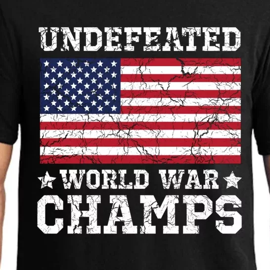 Undefeated World War Champions Gift Pajama Set