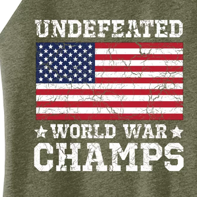 Undefeated World War Champions Gift Women’s Perfect Tri Rocker Tank