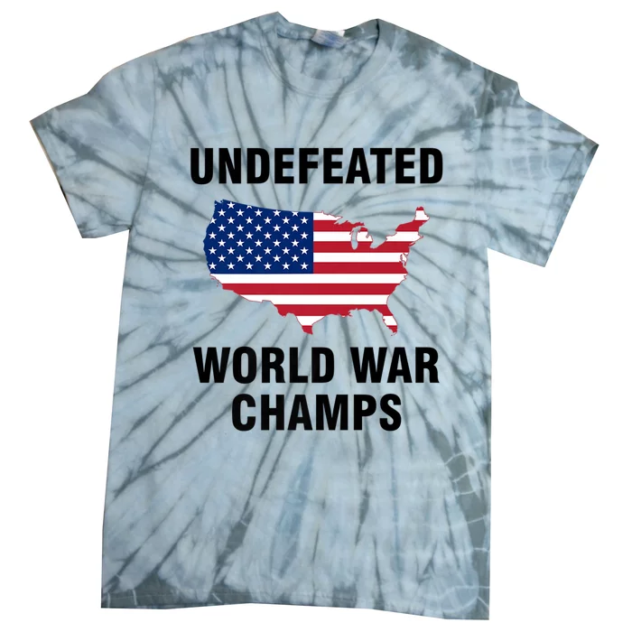 Undefeated World War Champs Gift Tie-Dye T-Shirt