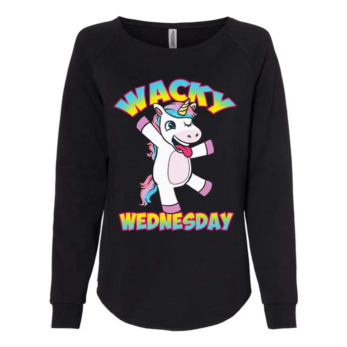 Unicorn Wednesdays Wacky Wednesday Unicorn Womens California Wash Sweatshirt