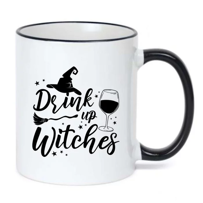 Up Witches Witch Hat Wine Glass Halloween Costume Gift Black Color Changing Mug