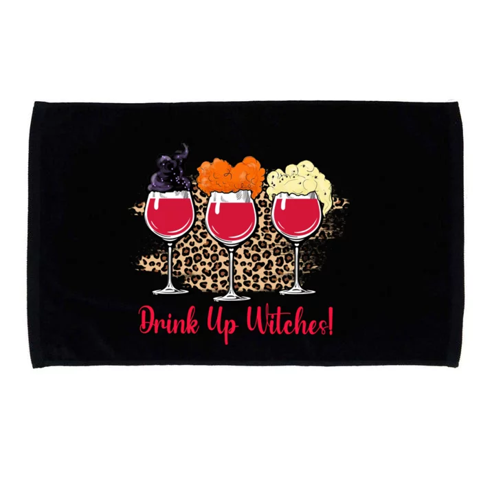 Up Witches Wine Glass Witch Squad Funny Parody Gift Microfiber Hand Towel