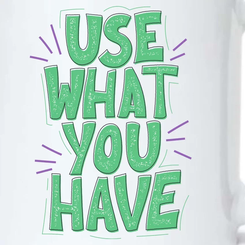 Use What You Have Earth Day Black Color Changing Mug