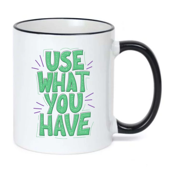 Use What You Have Earth Day Black Color Changing Mug