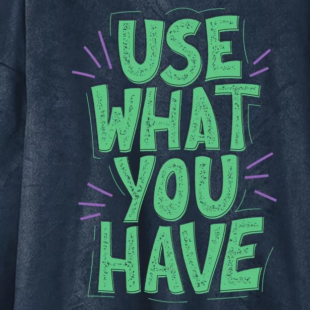 Use What You Have Earth Day Hooded Wearable Blanket