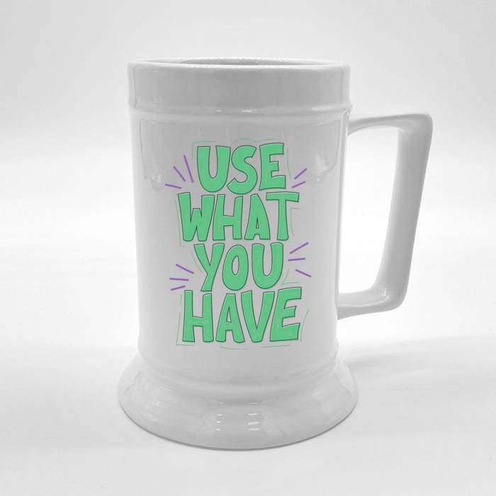 Use What You Have Earth Day Front & Back Beer Stein