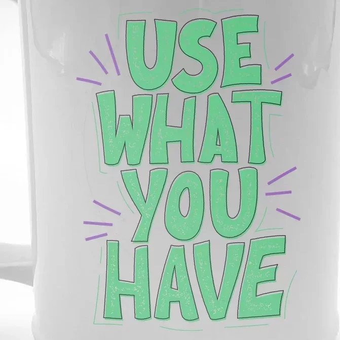 Use What You Have Earth Day Front & Back Beer Stein