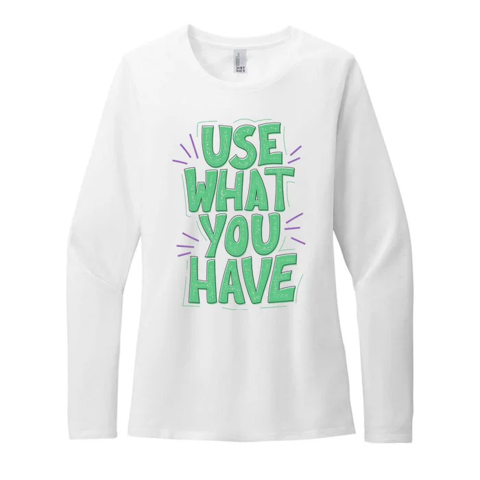 Use What You Have Earth Day Womens CVC Long Sleeve Shirt