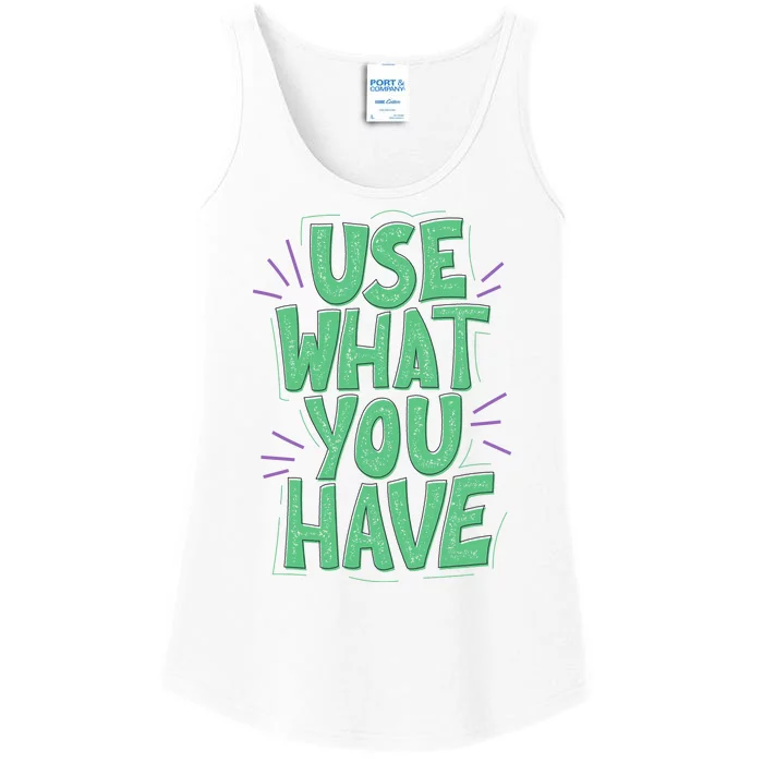 Use What You Have Earth Day Ladies Essential Tank