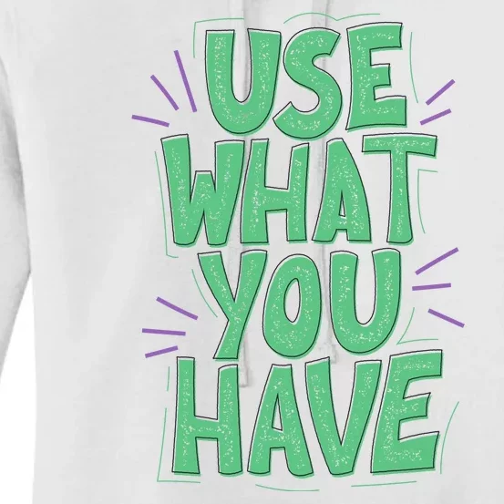 Use What You Have Earth Day Women's Pullover Hoodie