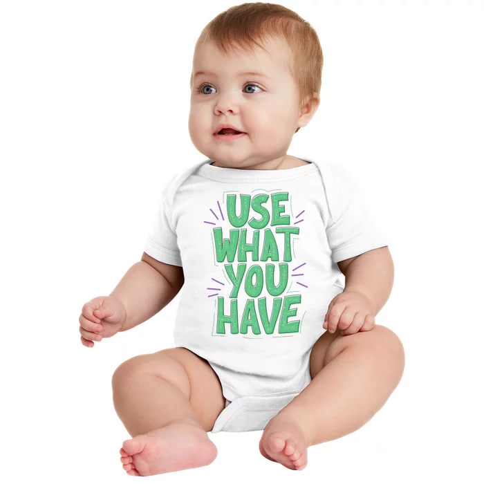 Use What You Have Earth Day Baby Bodysuit