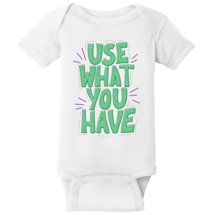 Use What You Have Earth Day Baby Bodysuit