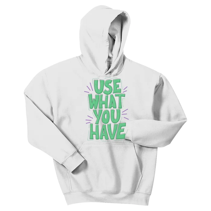 Use What You Have Earth Day Kids Hoodie