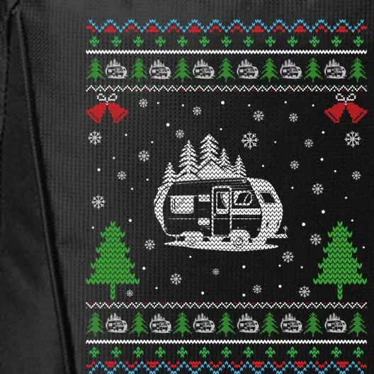 Ugly Xmas Design Camper Ugly Christmas Sweater Funny Gift City Backpack