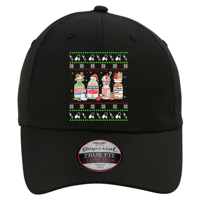 Ugly Xmas Funny Propofol Christmas Nurse CRNA PACU ER ED ICU The Original Performance Cap