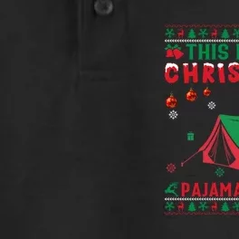 Ugly Xmas Holiday This Is My Camping Christmas Pajama Gift Dry Zone Grid Performance Polo